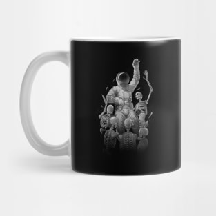 Astronaut Skeleton Scaping Hell by Tobe Fonseca Mug